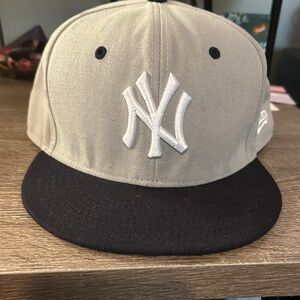 New Era Beige and Black Cap